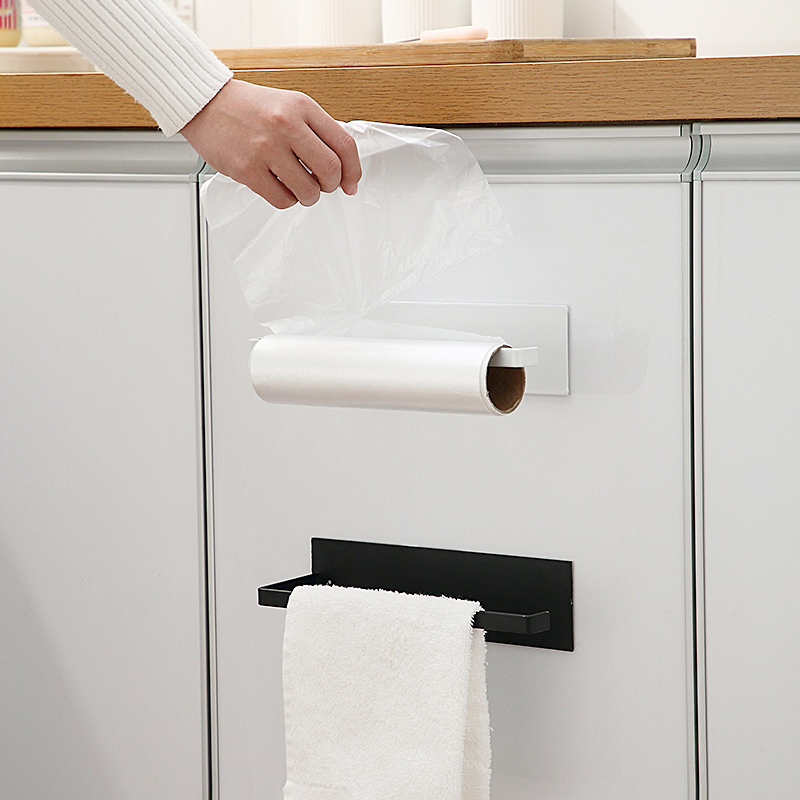 Suporte de toalha de papel ganchos cozinha organizador de armazenamento gadget conjunto ferramentas gabinete utensílio coisas acessórios suprimentos
