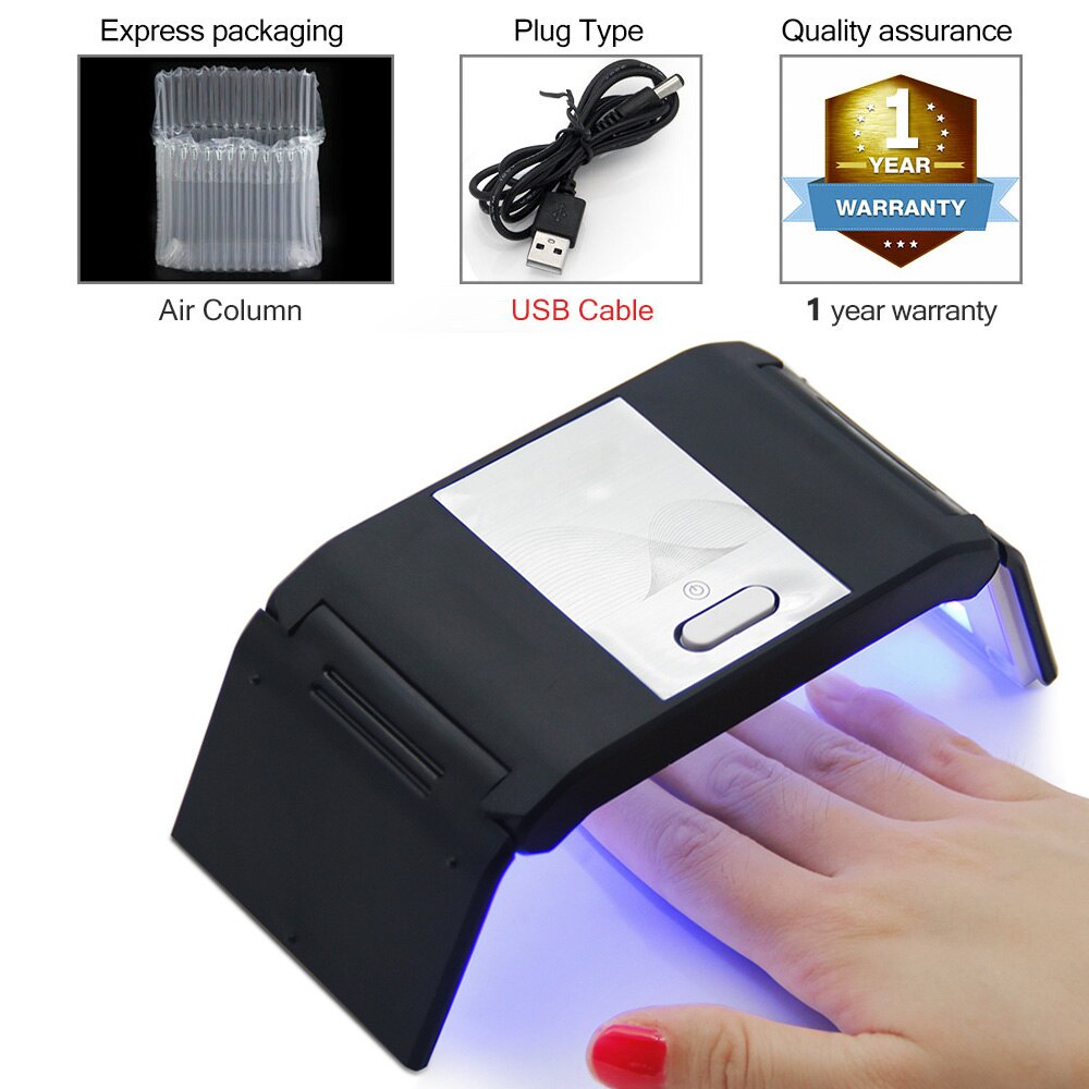 LKE 36W lámpara de secado de uñas UV LED para Gel barniz uñas Gel pulido 60S/99S/120S lámpara de sincronización secador de uñas para secado herramienta de Arte de uñas: USB4