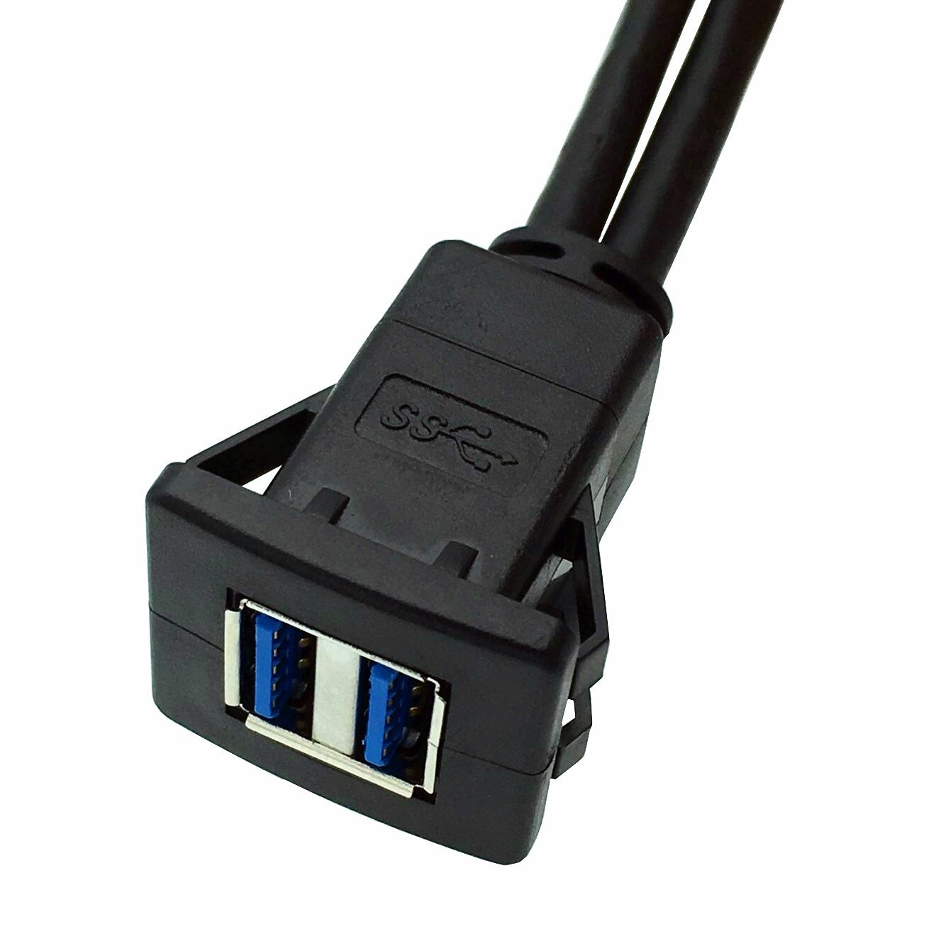 1m 2m High Speed Extension Lead Dual USB3.0 A Male to Female Car Dashboard Panel Mount Extension Cable YR
