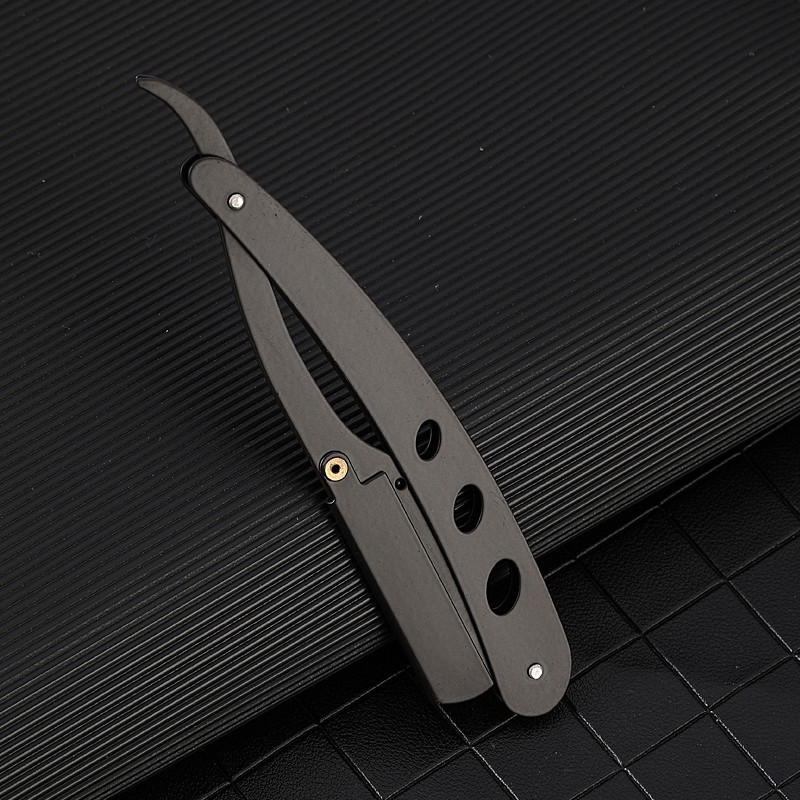 Straight Edge Razor Haircut Beard Eyebrow Shaving Tool Manual Depilation Razor Hairdresser Trimming