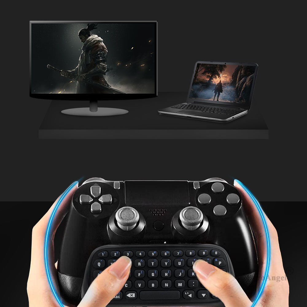 Til  ps4 tilbehør tastatur til dualshock 4 trådløs controller besked chatpad  ps4/ slim/pro til playstation 4/ slim/pro