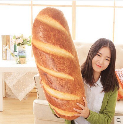 Wystrój domu chleb poduszka my wzór poduszki kreatywny śmieszne na kark i ciało poduszka z wewnętrzną poduszka robić spania 50/70cm: Butter Bread / 70cm