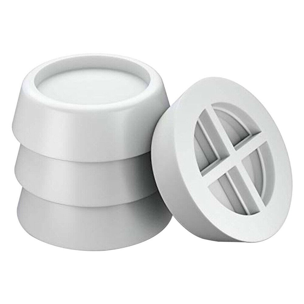 4 stk vaskemaskine anti-vibrationsdæmpende beskyttelsesmåtte skridsikker fodpude tørretumbler hjem tsh shop: Hvid