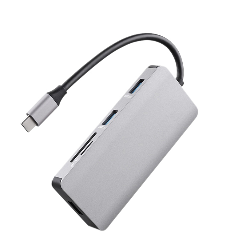 molo 3.0 centro USB di Tipo C a HDMI 4K VGA PD RJ45 Gigabit LAN SD/Carta di TF HDMI centro adattatore Stazione per Maecbook pro Samsung