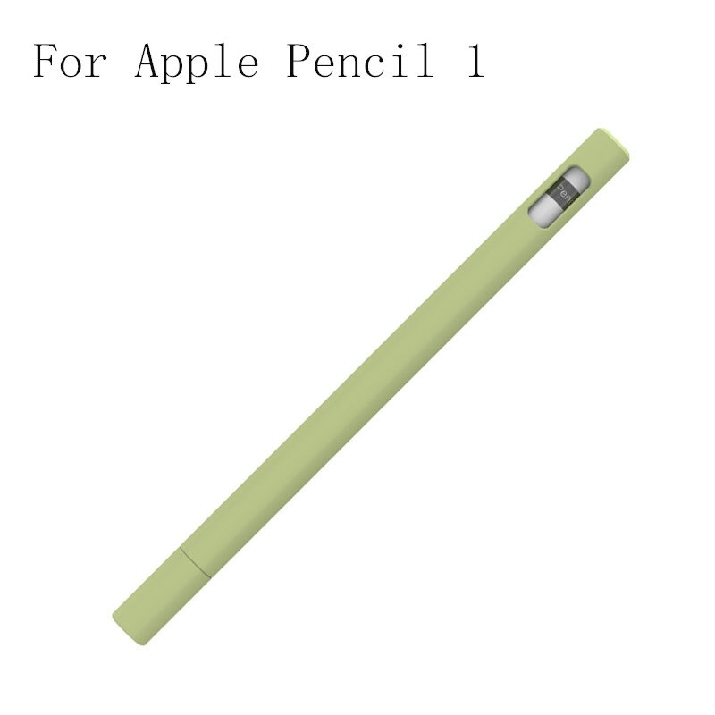 Cute Candy Color Silicone Pencil Case Cap For Apple Pencil 2/1 For iPad Tablet Touch Pen Stylus Cartoon triangl Protective Cover: WS208-1-3