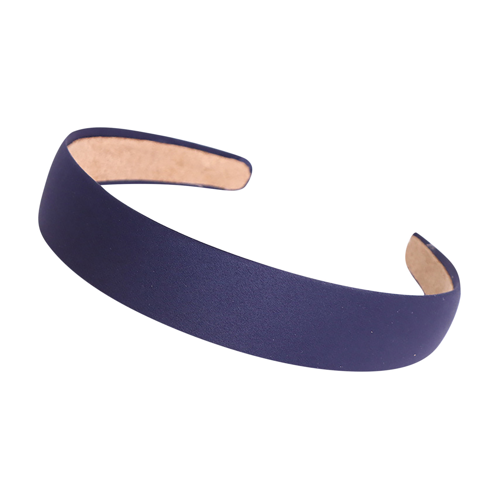 Faixa de cabelo coberta de cetim, faixa de cabelo lisa, fita antiderrapante, faixa de cabelo para mulheres, meninas, acessórios de cabelo diy, faixa tiara: Lavanda