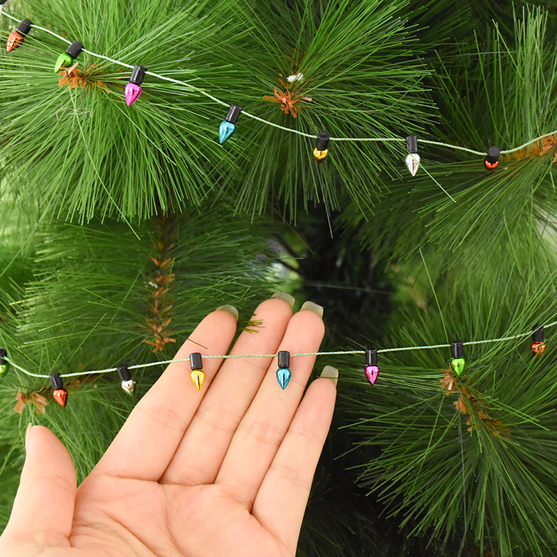 5M/roll Kleurrijke Lampen String Garland Kerst Home Decoraties Kerstboom Ornamenten Navidad Nieuwjaar DIY Poppenhuis Niet LED