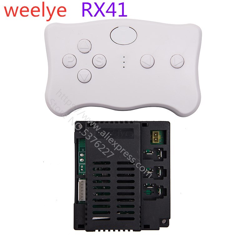 Wellye RX41 12V enfants alimenté tour sur voiture 2.4G Bluetooth télécommande et récepteur Kit contrôleur boîte de contrôle accessoires: RX41 full set