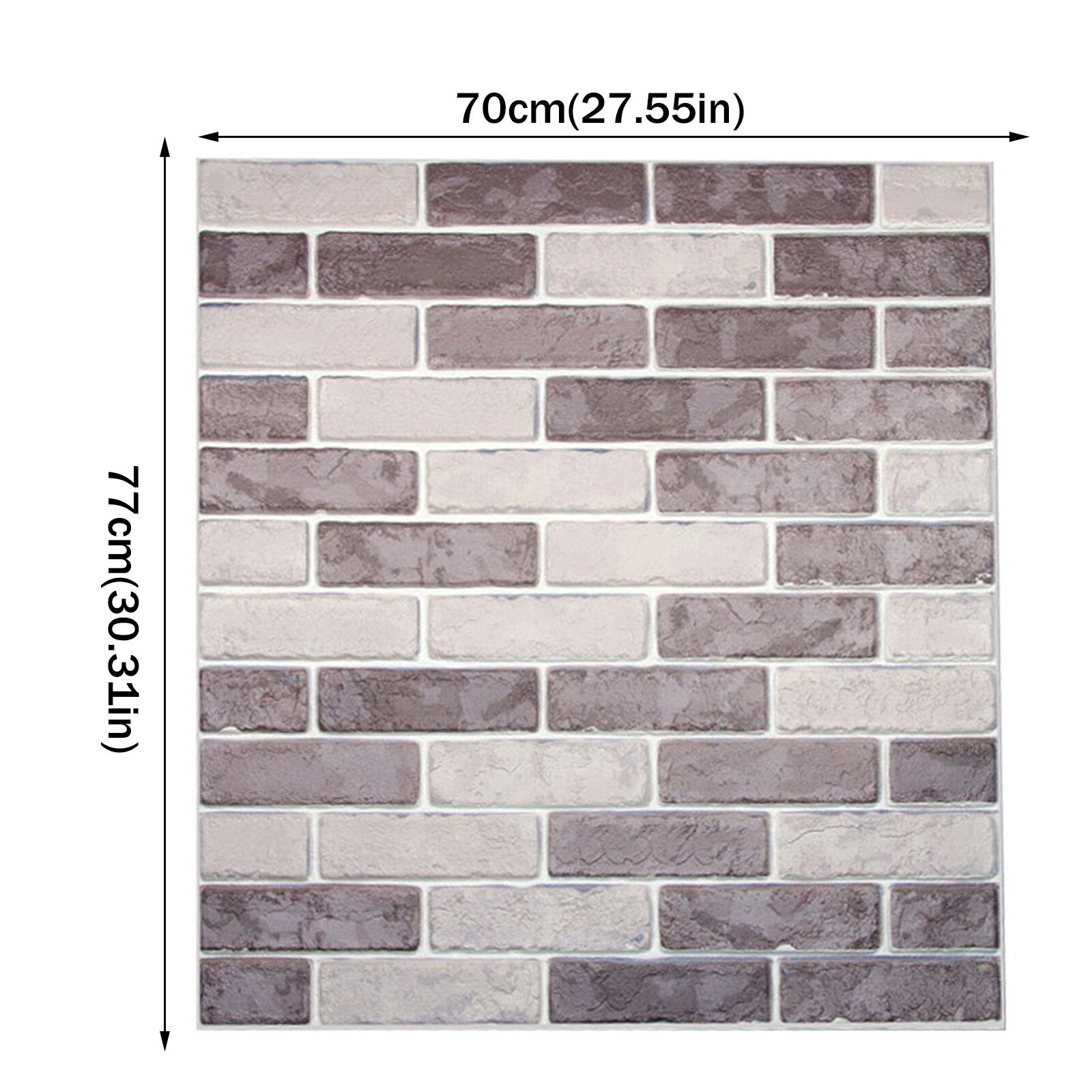 3D Foam Tile Wall Sticker Wallpaper Decor Foam Waterproof Wall Covering Wallpaper Self-Adhesive 3D Brick Sticker Foam Wallpaper: D