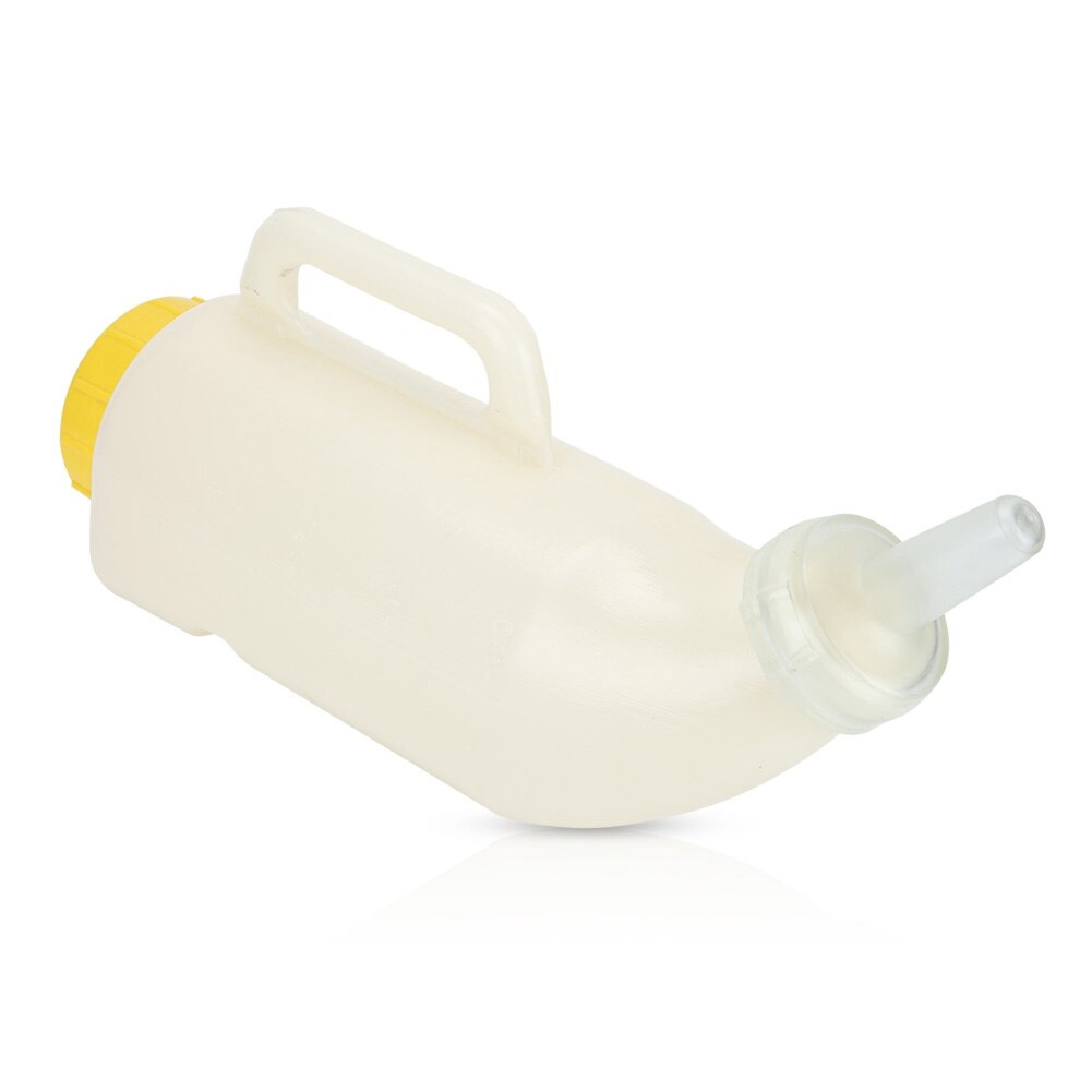 Tykkere 2l vandret type komælk fodring kalvehåndtag flaske med skrå mund kalve fodring mælk flaske