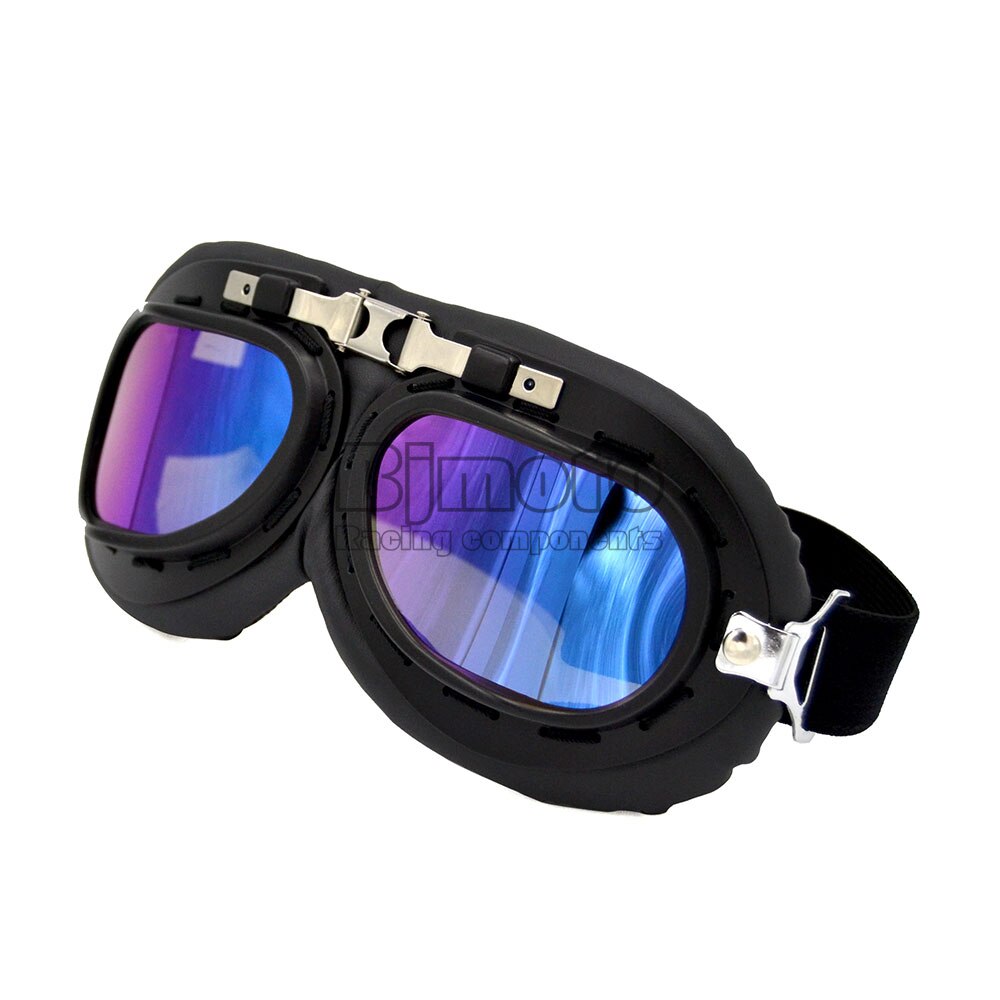 Vintage motorcykel glasögon glasögon retro pilot cruiser steampunk motocross klassiska goggles atv cykel uv skydd solglasögon: Uv