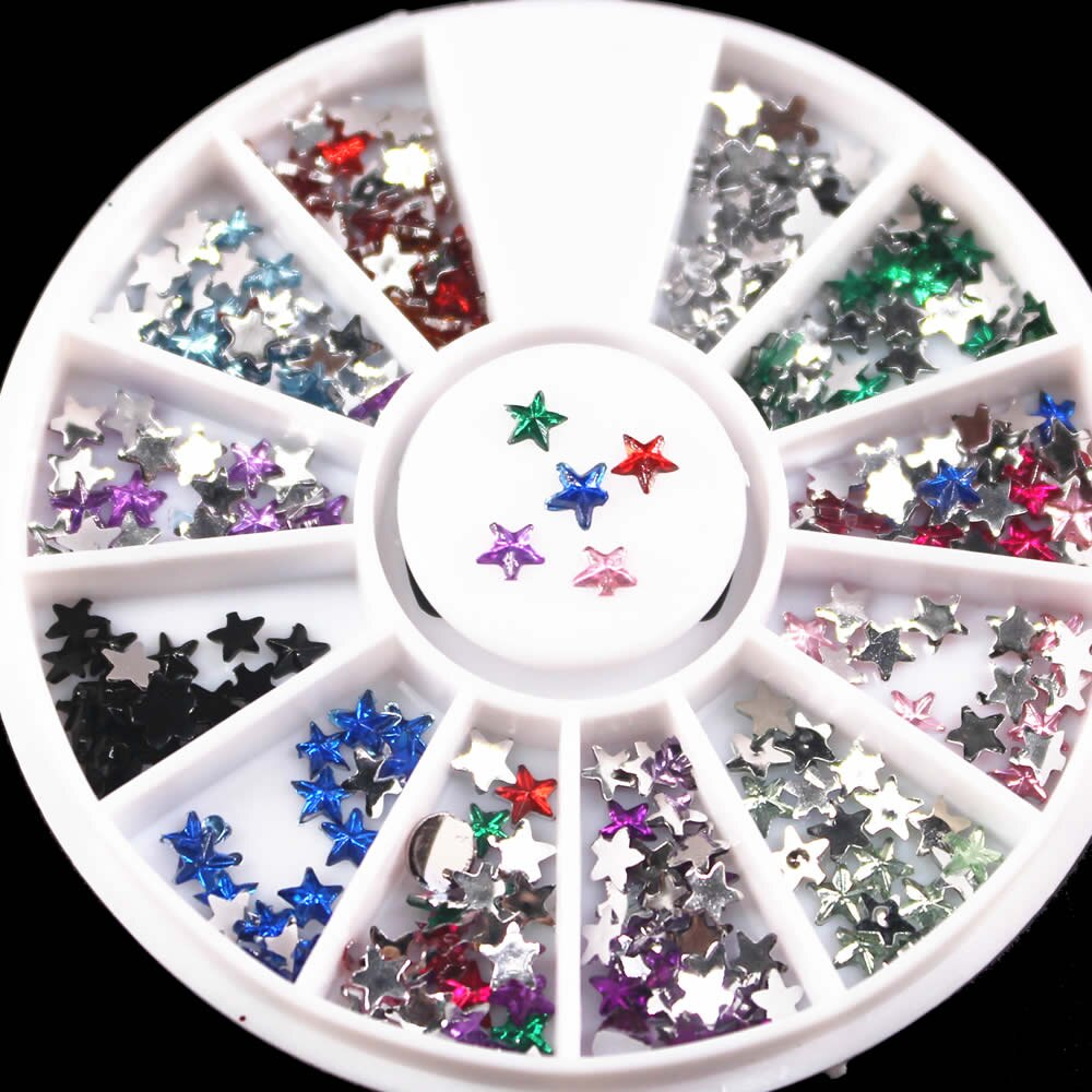 1 pièces délicat ornement ongles strass 2mm acrylique Nail Art strass décoration pour UV Gel téléphone portable bricolage ongles NR66: 7