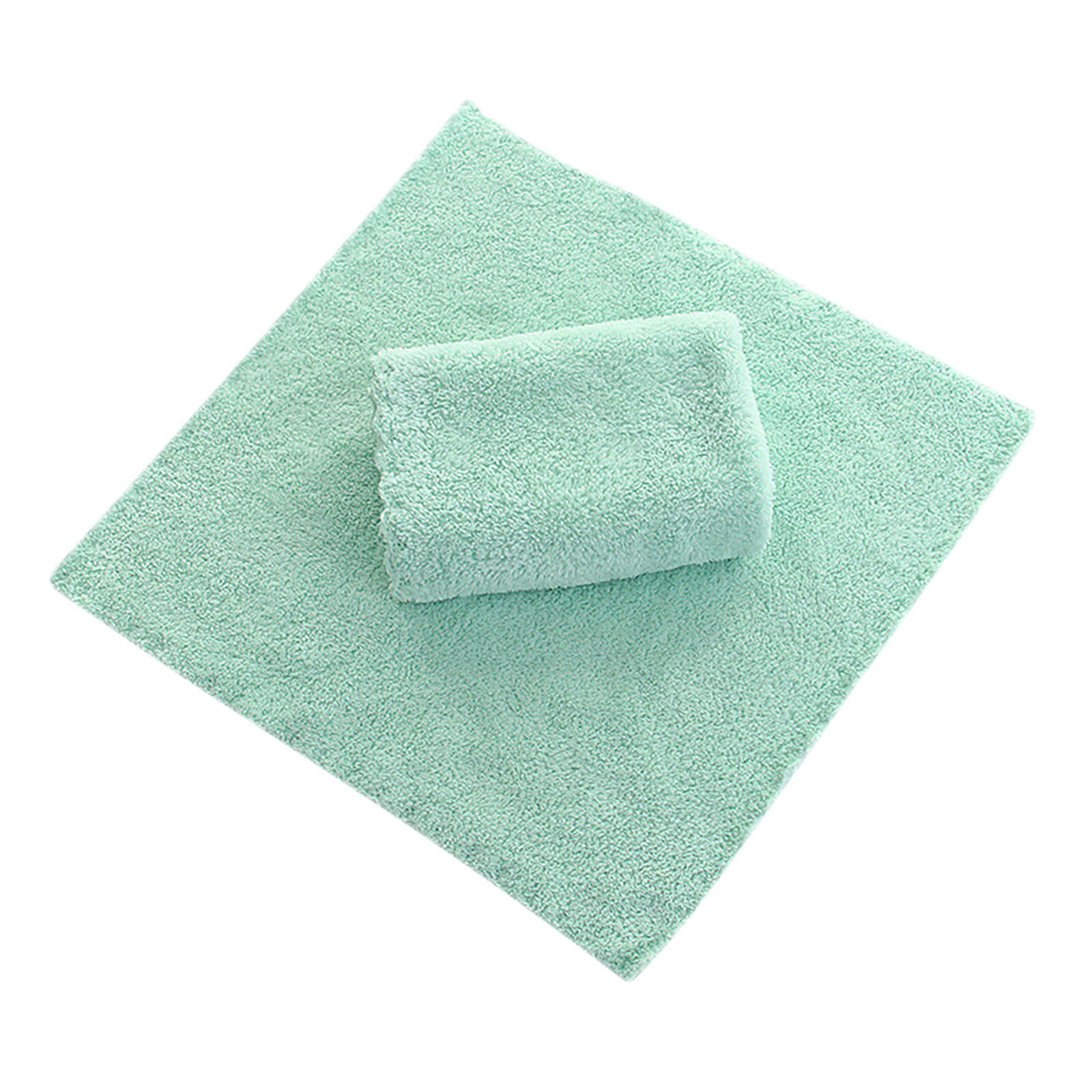 1Pcs 30*30Cm Coral Fleece Vierkante Zakdoek Handdoeken Zachte Absorberende Kinderen Handdoek Gerecht Effen Kleur Gemak handdoeken: D