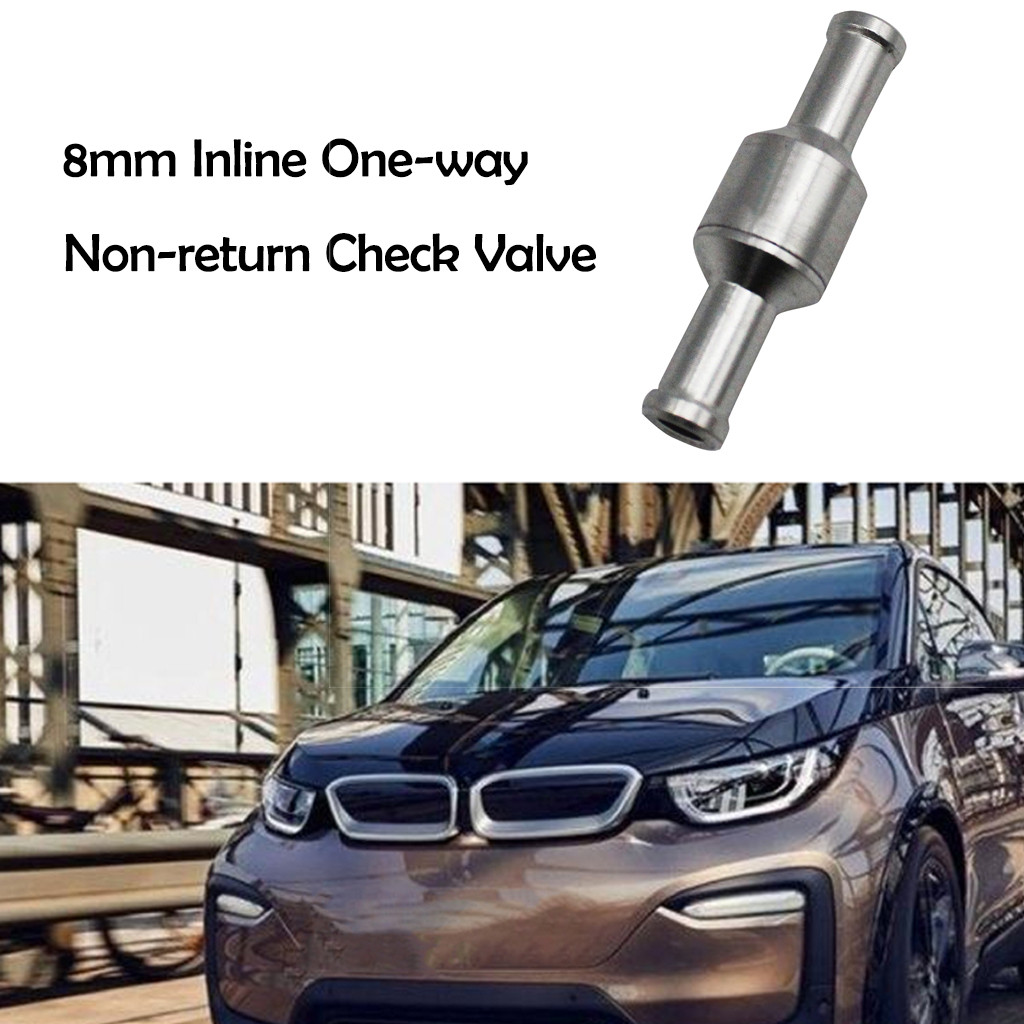 Franchise 6-12mm Inline One-way Non-return Check Valve Fuel/Water/Gas/Air/Vacuum Aluminum #0521