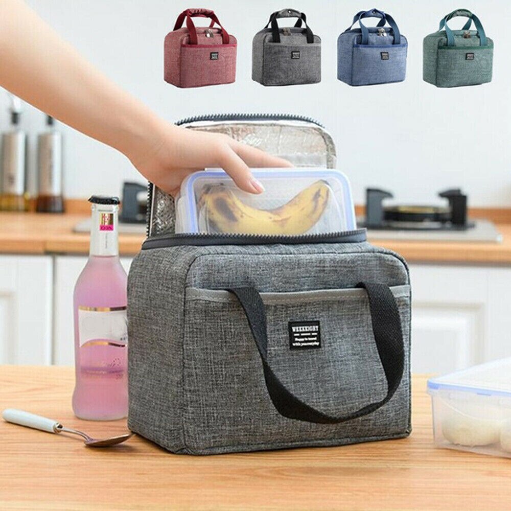 Adisputent thermisch geïsoleerde lunchtas picknick opbergtas draagbare lunchbox camping outdoor handtas koelbox lunchbox tas
