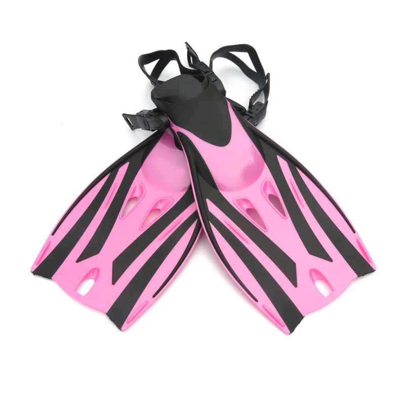 Diving Flippers Children Adjustable Scuba Kids Swimming Shoes Submersible Snorkeling Monofin Child Diving Fins: Pink / M (EUR Size 27-31)