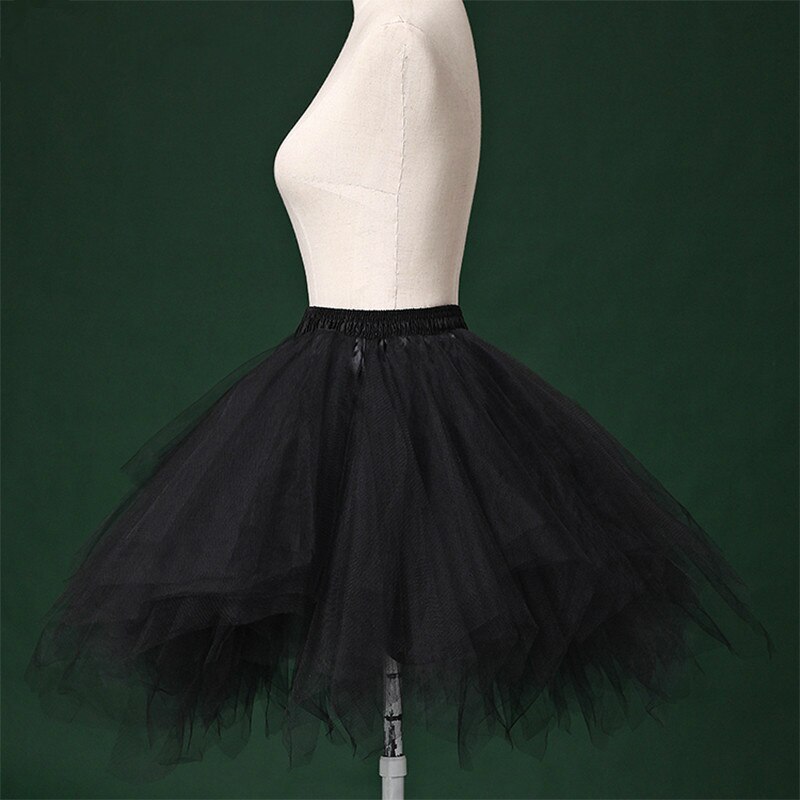 White Short Petticoat Tulle Crinoline Underskirt For Girl Wedding Accessories Ballet Petticoat
