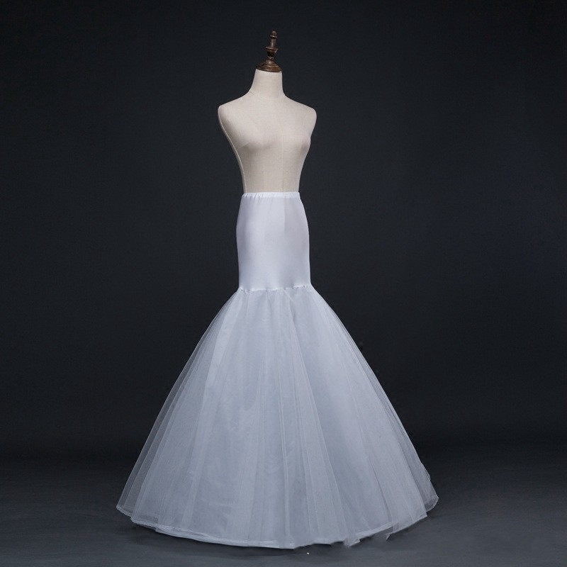 In Stock White Mermaid Wedding dress Petticoat underskirt Jupon sous robe mariage Bride Petticoats Rockabilly