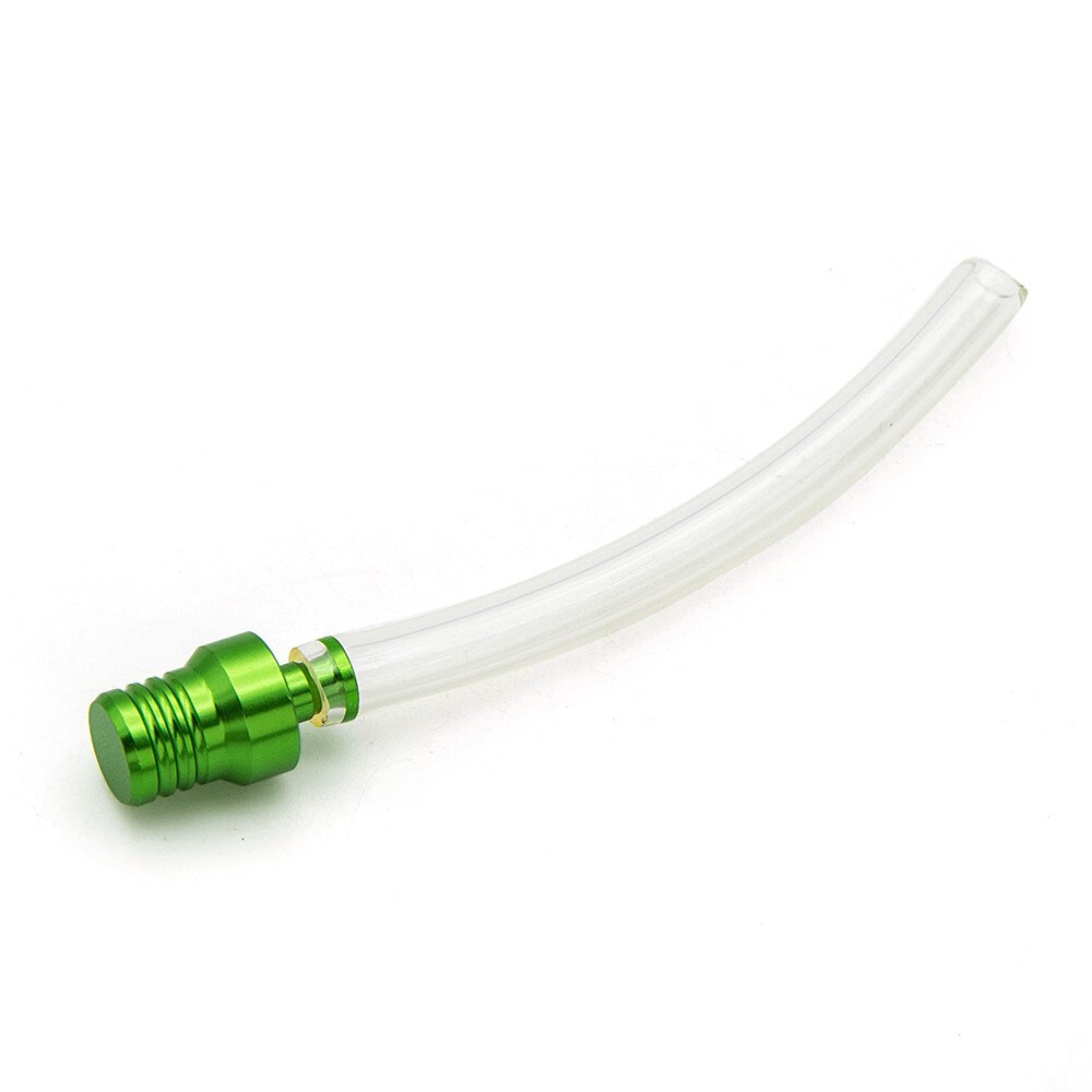 Universal Aluminum Motorcycle Gas Petrol Tank Fuel Cap Valve Vent Breather Hose Tube For ATV Dirt Pit Quad Bike: Green