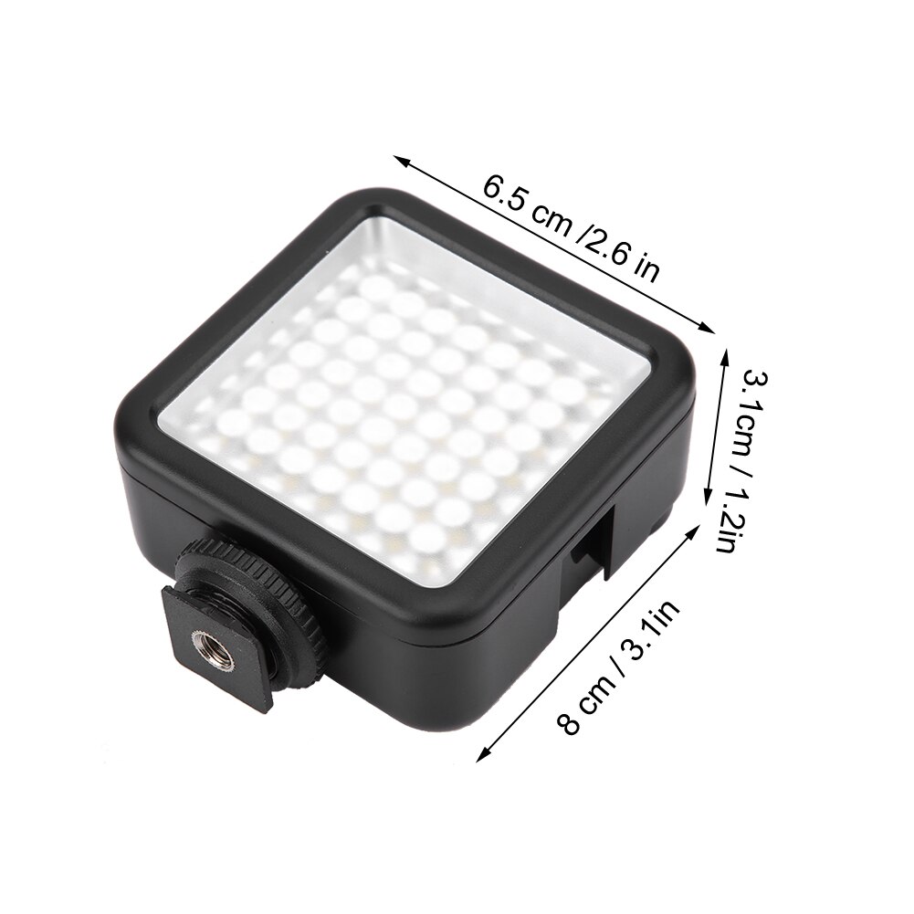 Ulanzi w49 led portátil vlog luz mini fotografia luz de preenchimento com 3 montagem sapato frio para câmera slr telefone gaiola vlog