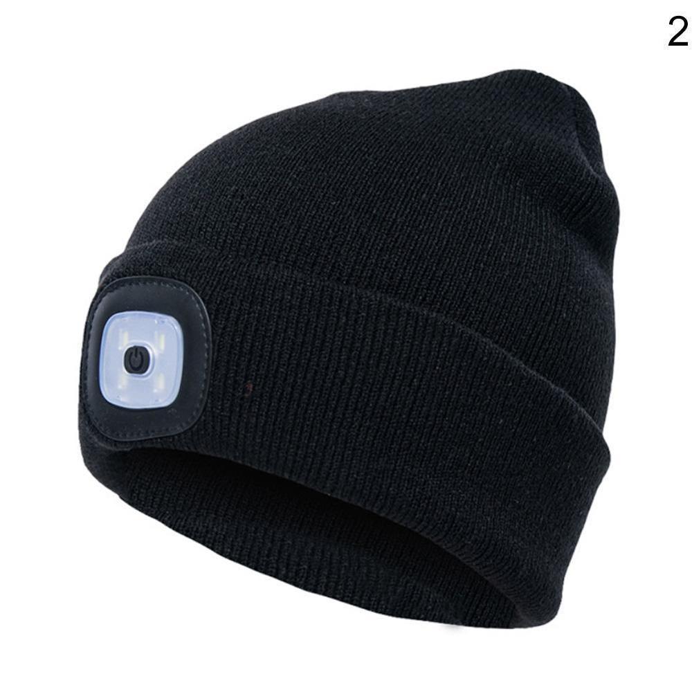Unisex led pipo hattu usb ladattavalla akulla 5 tuntia tehokas valohattu: B