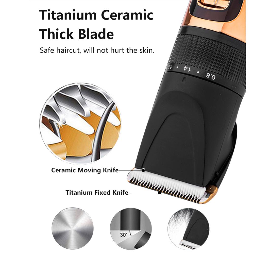 Pet Dog Cat Hair Trimmer Rechargeable Low-noise Pet Hair Clipper Remover Grooming Hair Trimmer Electrical Pets Hair Cut Machine