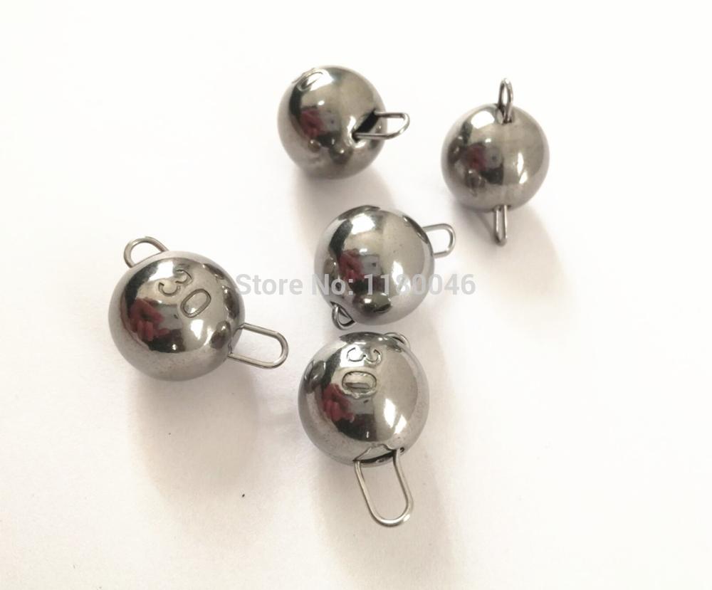 FANTU High Purity 97% Wolfram Cheburashka Fishing Sinkers 5pcs Tungsten Weight Cheburashka Plain Color