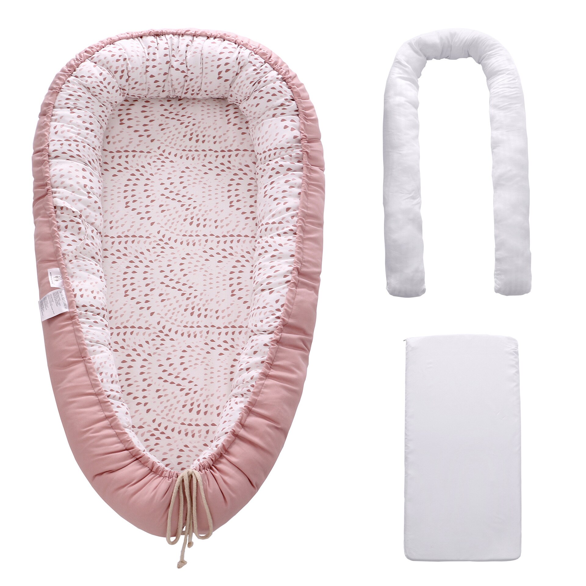 Abnehmbaren Baby Nest Laufstall Schlafzimmer Decor Kinder Kindergarten Bett Spielen Krippe Bettwäsche Wiege: red