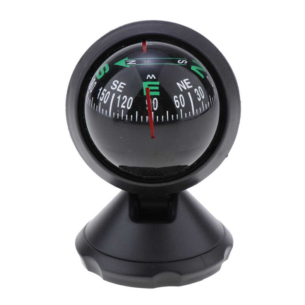 ABS Car Compass Auto Navigation Show Direction Guide Ball Dashboard Adjustable