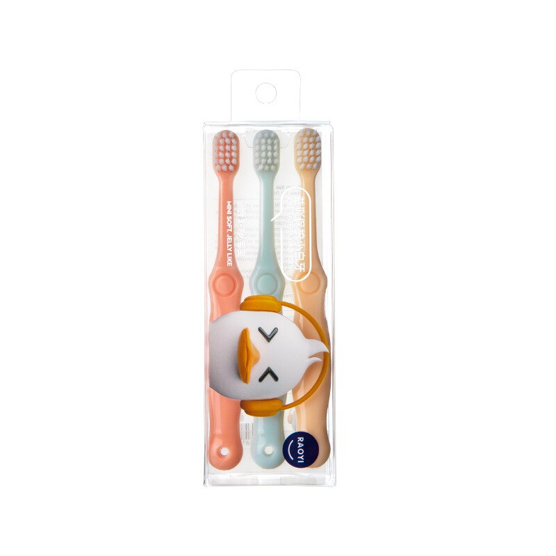 3 Stks/set Kinderen Tandenborstels 2-5 Jaar Oud Candy-kleurige Leuke Baby Baby Zacht Haar Tandenborstels Voor zuigelingen Tandenborstel: Default Title