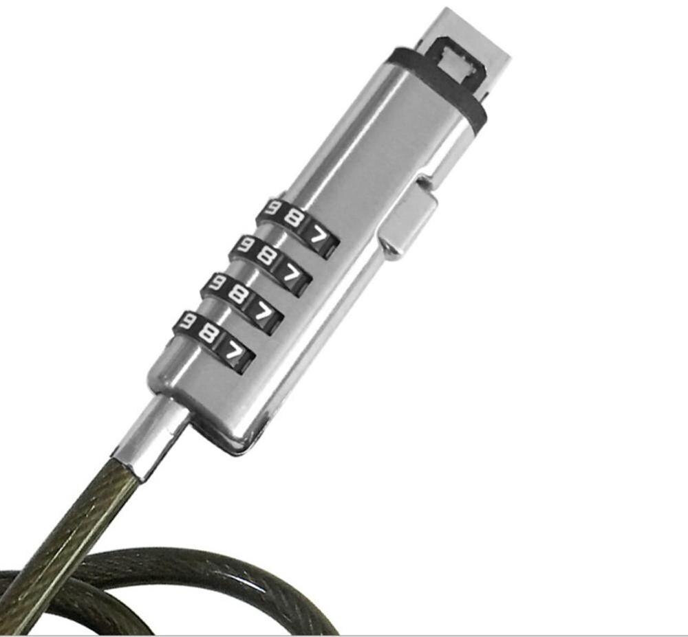 4 Digital USB Laptop Security Cable Lock for Computer (006): Silver