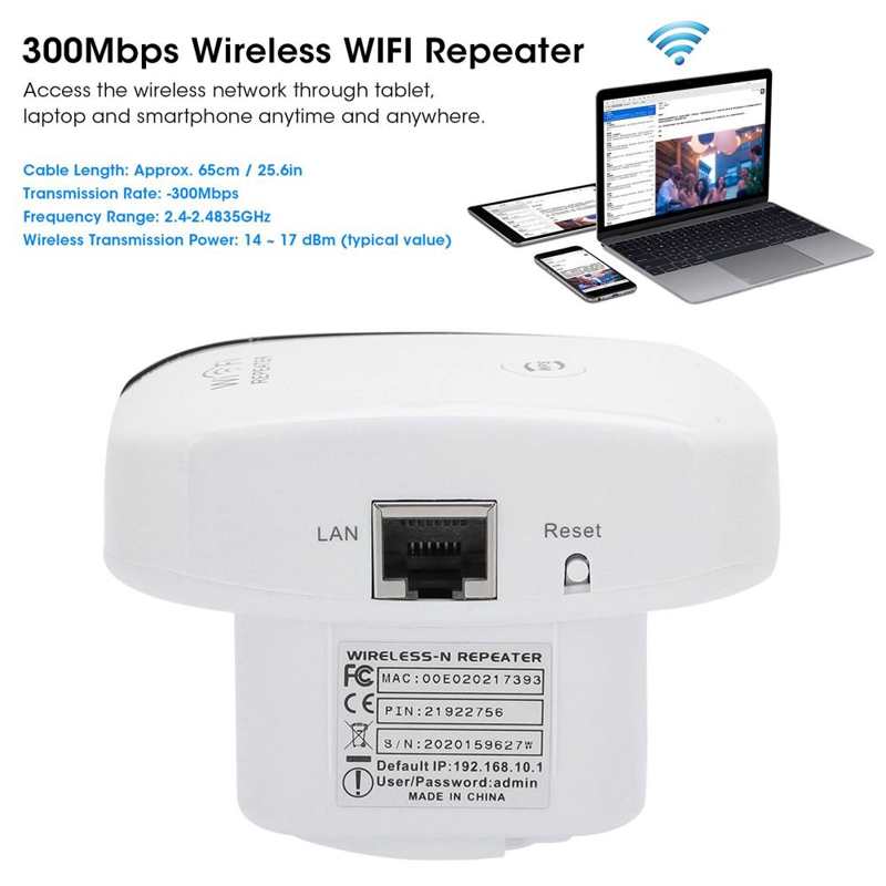 300Mbps Wireless WIFI Repeater Wifi Range Extender Signal Amplifier Super Booster