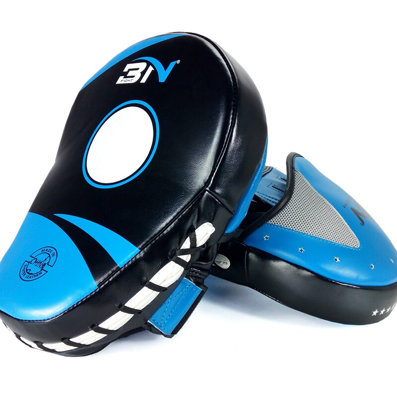 Arc-shaped Sparring Targets Thai Kick Pad Kit Karate Training Mitt Focus Punch Pads Sparring Boxing Bags: Blue