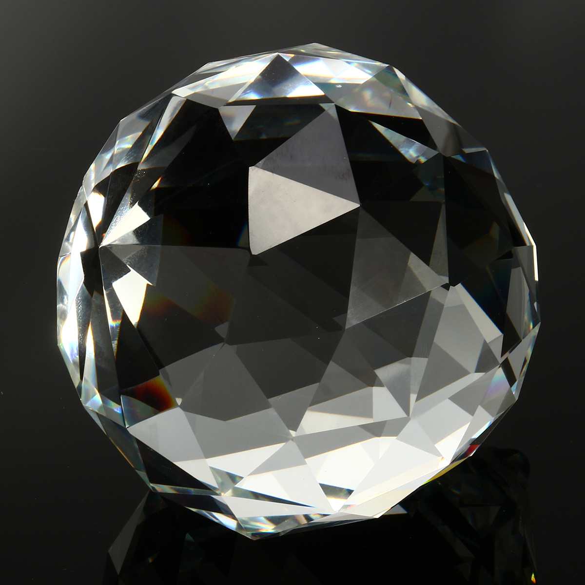 1Pc 100mm Glass Faceted Crystal Ball for Chandelier Hanging Pendant Lighting Ball DIY Accessories Chandelier Crystal