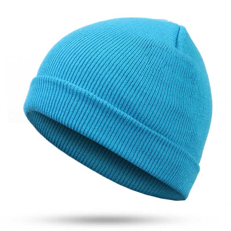 Hatt hip-hop häckmössa röd blå svart orange lila stretch stickade mössor höst vinter hattar för man kvinna skidmössa huva: 12