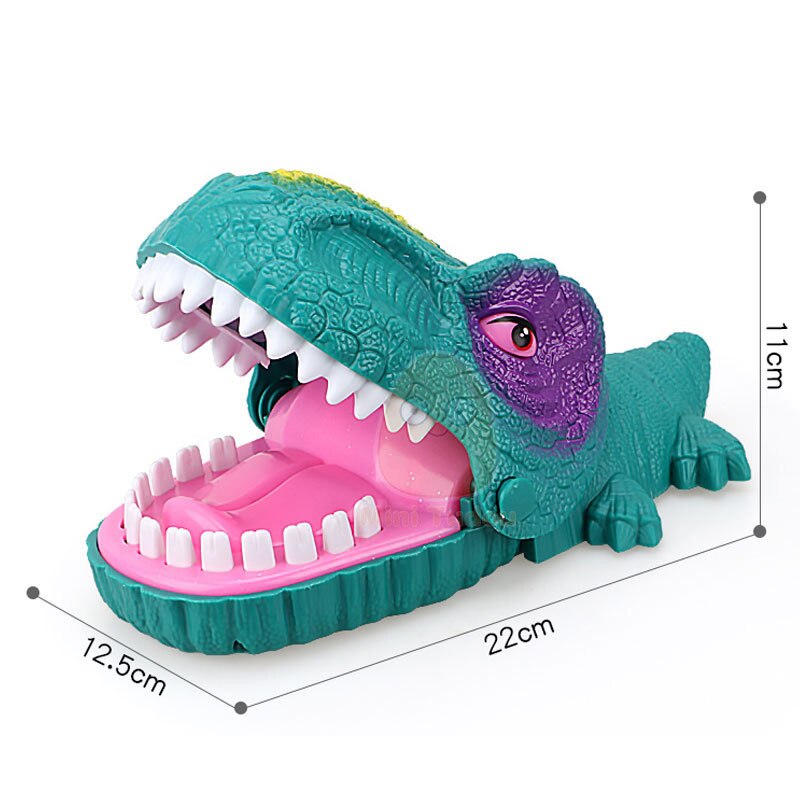 Kid Biting Hand coccodrillo Dinosaur Shark Bite Finger scherzi novità Classic Sound Light Party gioco da tavolo giocattoli per bambini regalo: Big Green Dinosaur