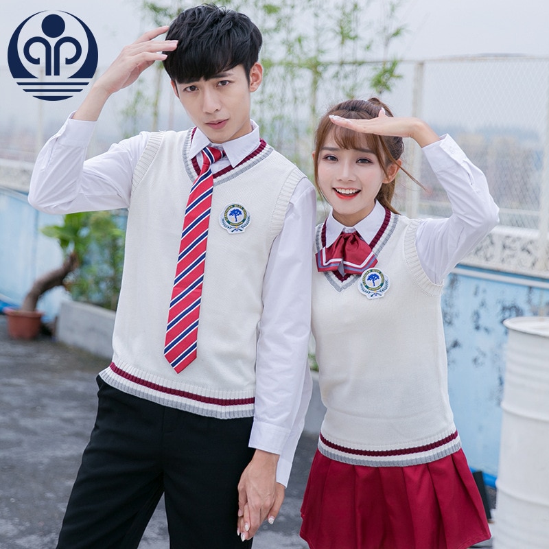 Students School Uniform Adult British Style Middle School Clothes 4pcs Male Clothes Leisure Style Suit D-0583