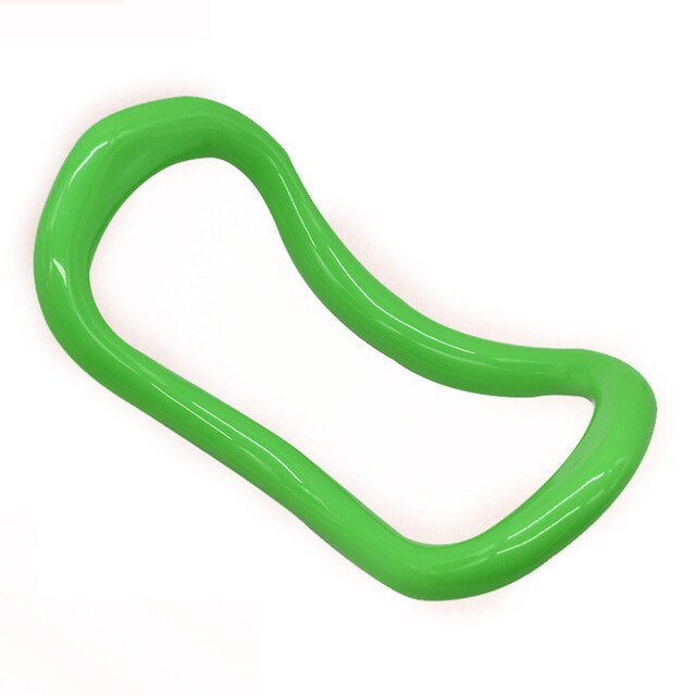 Yoga Ring Magic Circle Fascia Stretch Ring Yoga Aids Pilates Hoop Yoga Circle Pilates Gym Sports Magic Ring: Green