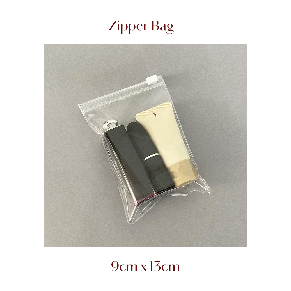 10/20PCS Transparante Plastic Zakjes PVC Rits Zak Voor Sieraden Armband Ketting Oorbellen Geschenkopslag Kleine Bedrijven Pakketten: S / GRIJS