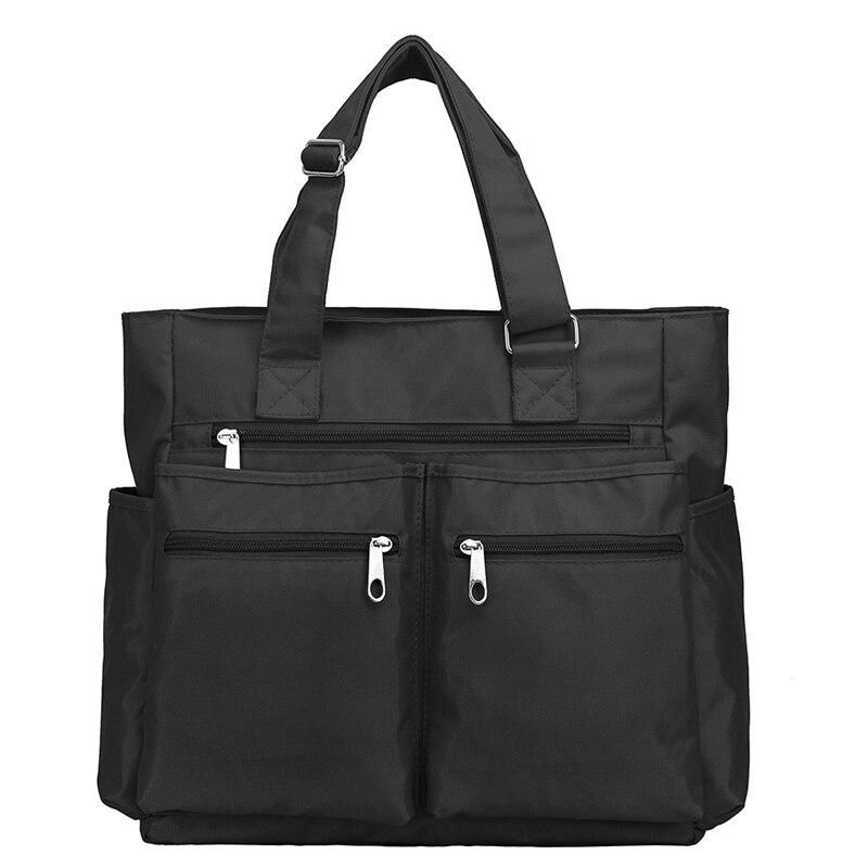 Damen Canvas Shopper – Große Schultertasche Mit Vielen Fächern, Ideal Für Arbeit, Uni & Reisen