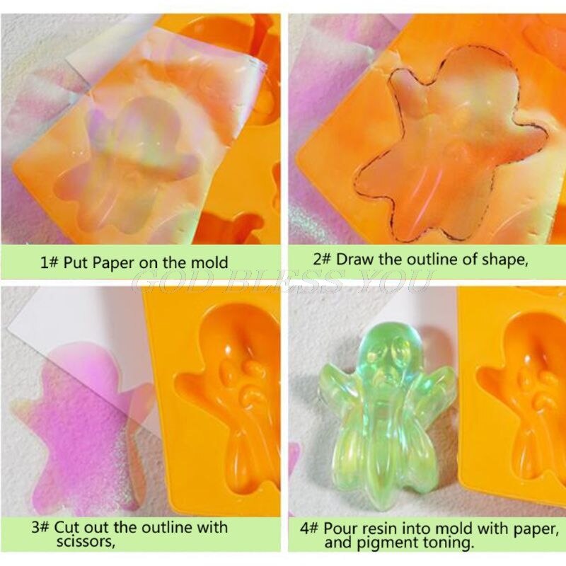 3.3ft Aurora AB Effect Reflective Mirror Paper DIY Epoxy Resin Mold Findings Jewelry Fillings Jewelry Making