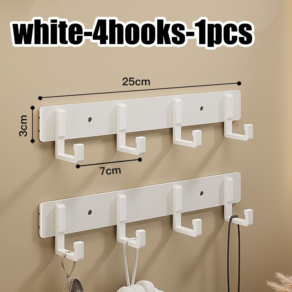Perchas para cocina y baño, ganchos adhesivos portadores, toallas adhesivas fuertes, paredes de baño sin perforaciones montadas en la pared: Verde