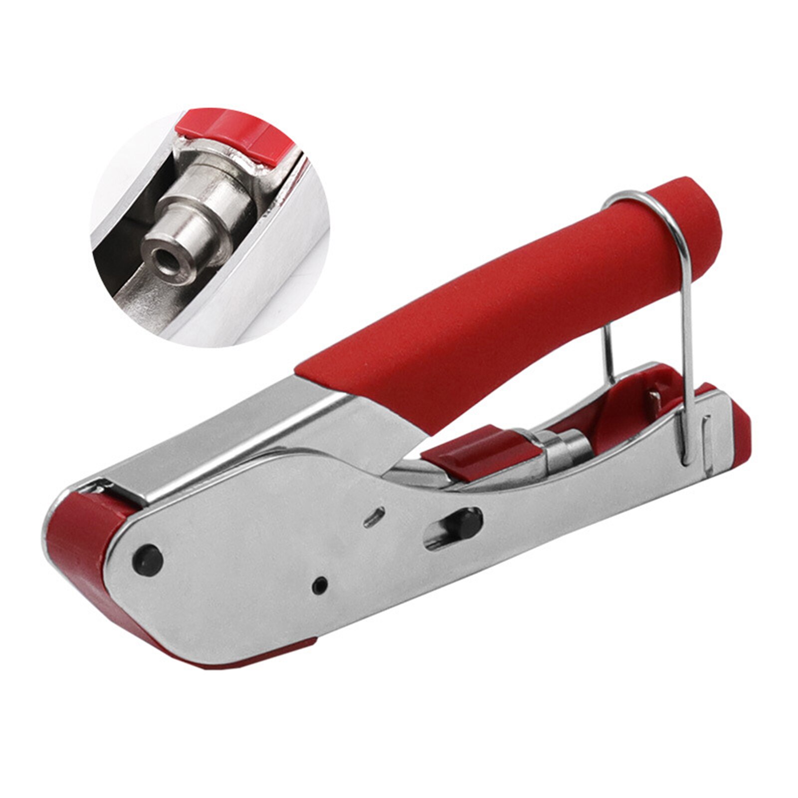 Krimptang Set Coaxiale Kabel Squeeze Tang Staal + Abs Multitool Extrusie Functie Multifunctionele Knijpen Tang