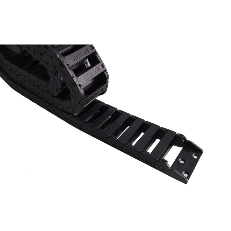 Jflo 10 x 30mm 1 meter kunststof sleepkettingdraaddraagkabel voor cnc-freesbrug buitenopening met connectoren