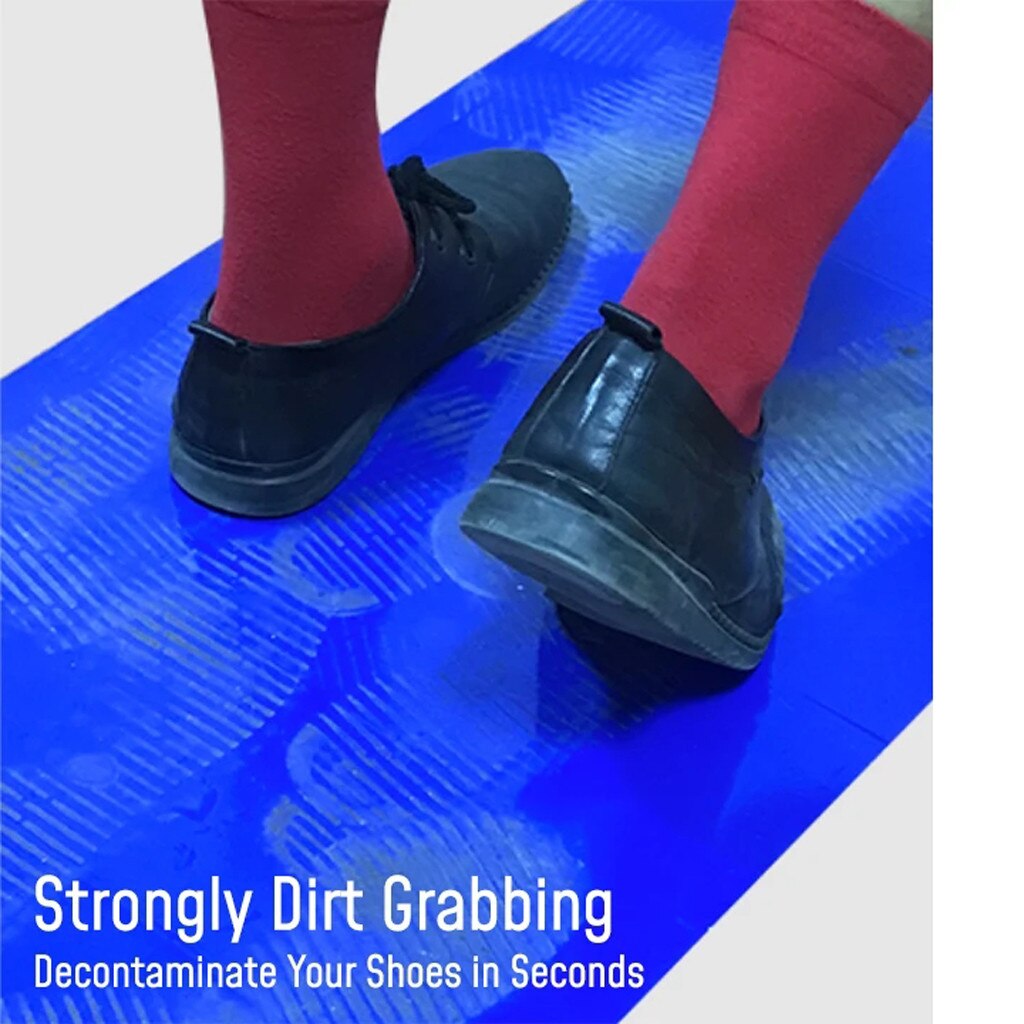 2x Floor Door Mats - 45x60cm - Antibacterial Sticky Pad - Dust & Bacteria Purification - Home Bedroom Carpet