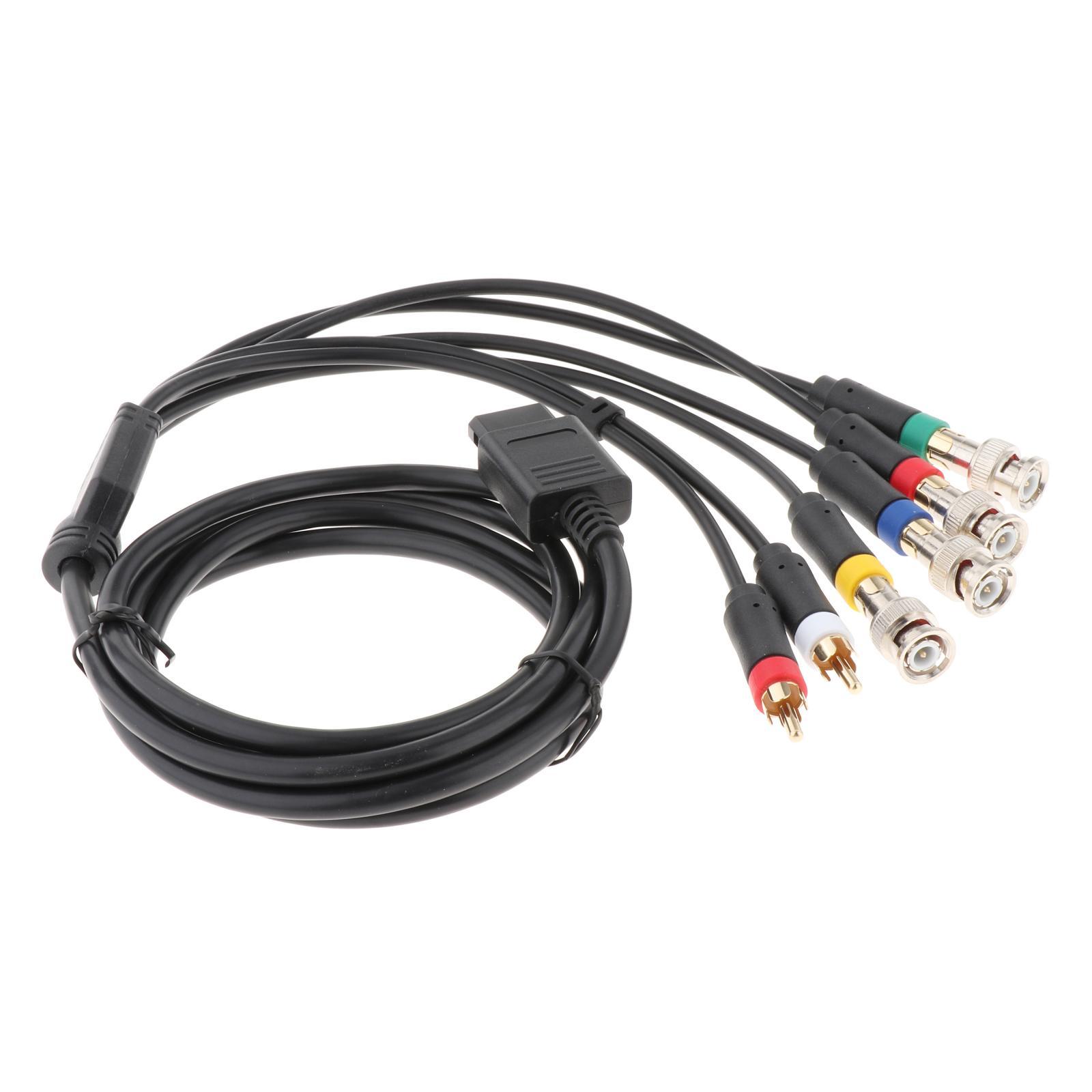 N64 AV Composite Retro Cable Stereo RCA Adapter Cable TV Audio Video Standard Cords for Nintendo 64 for Gamecube Sfc Snes Ngc