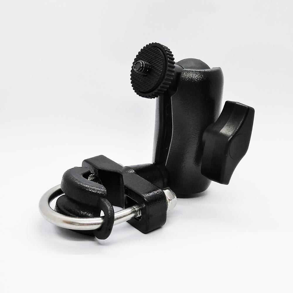 Montaje en U para manillar de motocicleta, Montaje en carril de Scooter de 6,5 CM, 1 pulgada, brazo de doble enchufe con perno de 1/4 &#39;&#39;-20 para cámara de acción