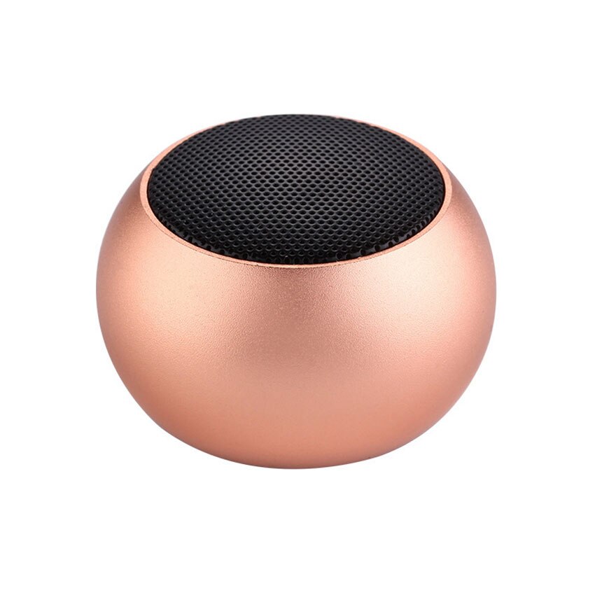 Aimitek BM3D Mini TWS Portable Bluetooth Speaker Echte Draadloze Stereo Subwoofer Handsfree Luidspreker met Microfoon voor Smartphones: Rose Gold