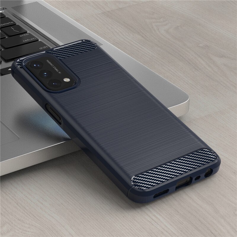 Schokbestendig Bumper Voor Oppo A93 5G Case Oppo A54 A74 A93 5G Cover Soft Tpu Anti-Fall beschermende Telefoon Cover Voor Oppo A93 5G: For OPPO A93 5G / Blauw