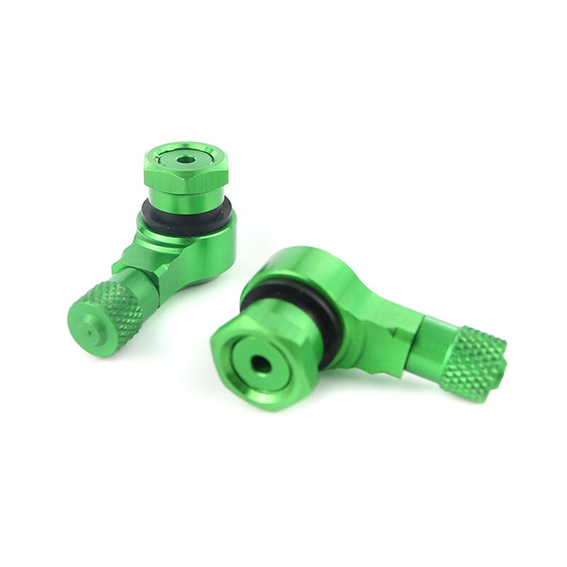 Pour Yamaha Tmax 500 Tmax 530 traceur 900 MT07 MT-07 FJR 1300 v-max moto pneu Valve tiges Tubeless vannes 11.3mm 2 pièces: green